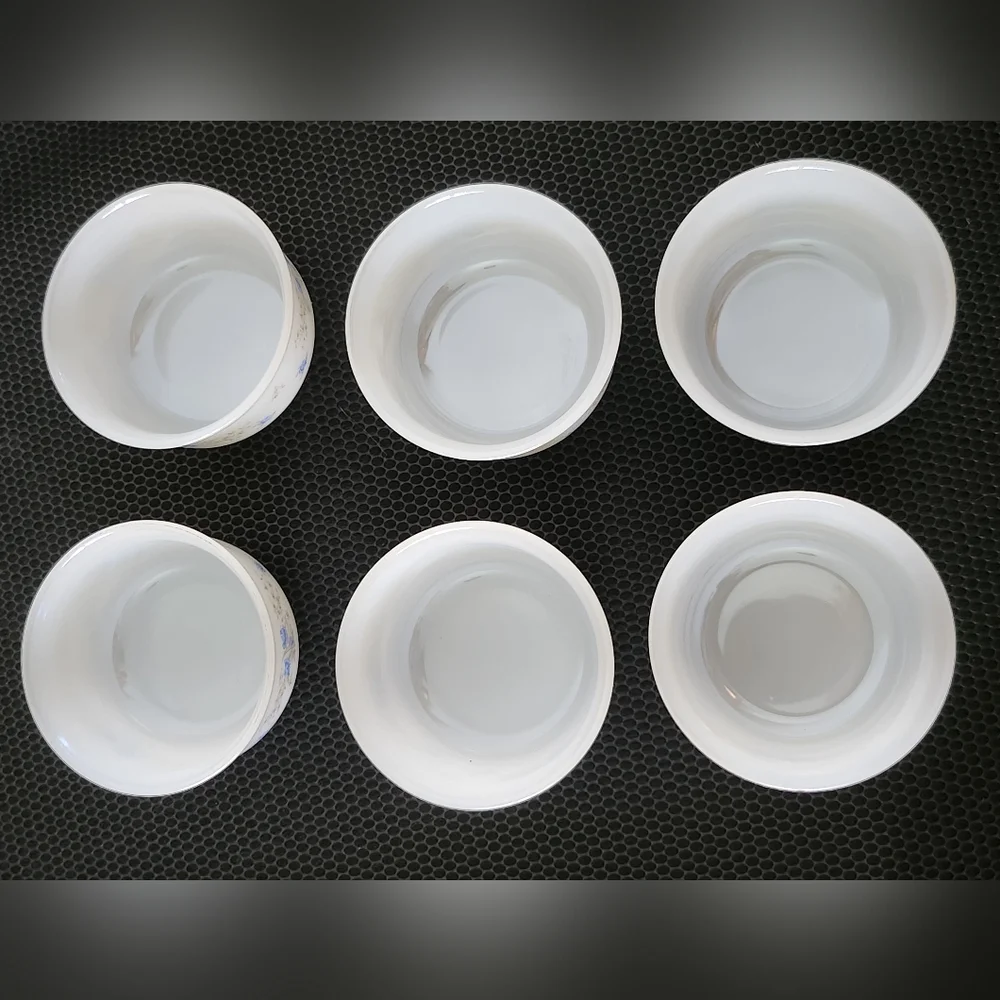 Arcopal Milk Glass 6 Bowls France